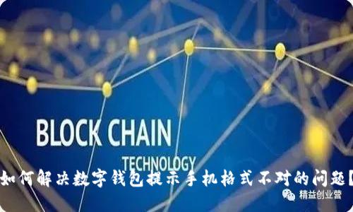 如何解决数字钱包提示手机格式不对的问题?